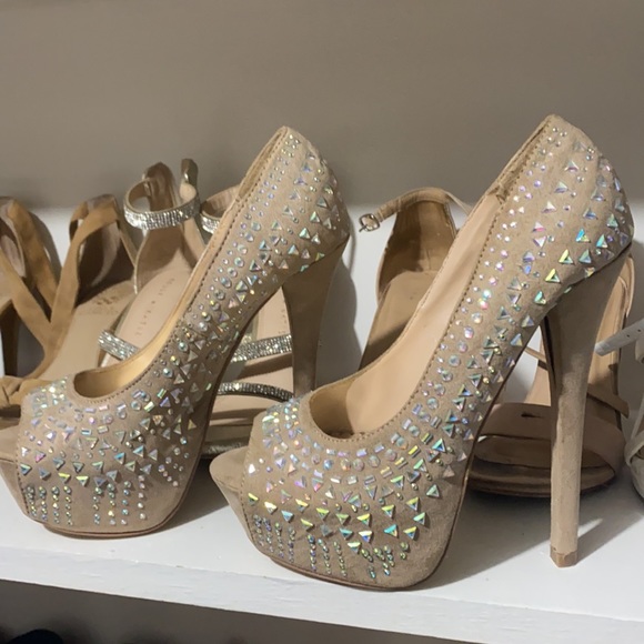 Jeweled Stilettos (used for prom) - Picture 2 of 5